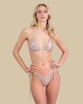 Isla & Evie Sequin Triangle Bikini Top